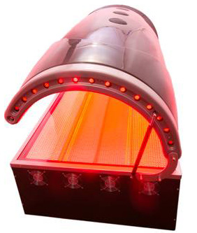 photo of a infrared LED red light therapy bed